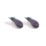 Eggplant Küpe